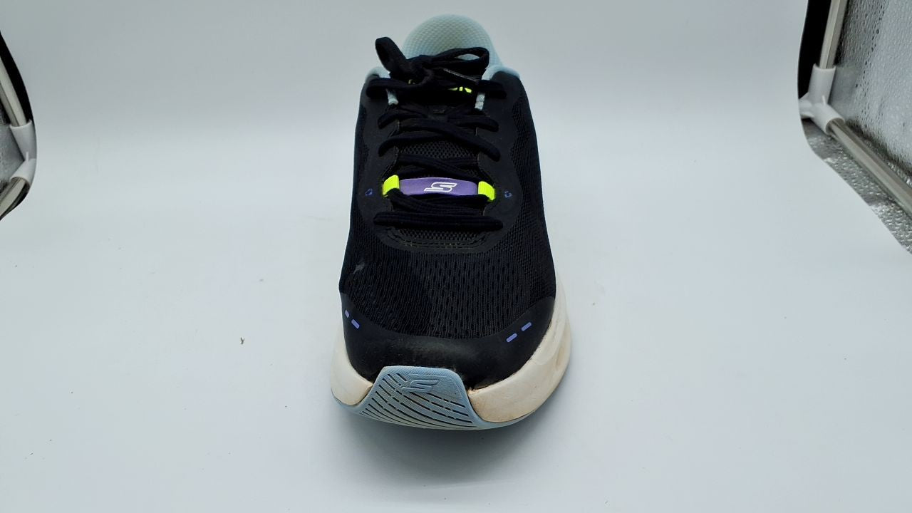 Skechers Women's Max Cushioning Slip-Ins Sneaker Black/Blue Size 9.5