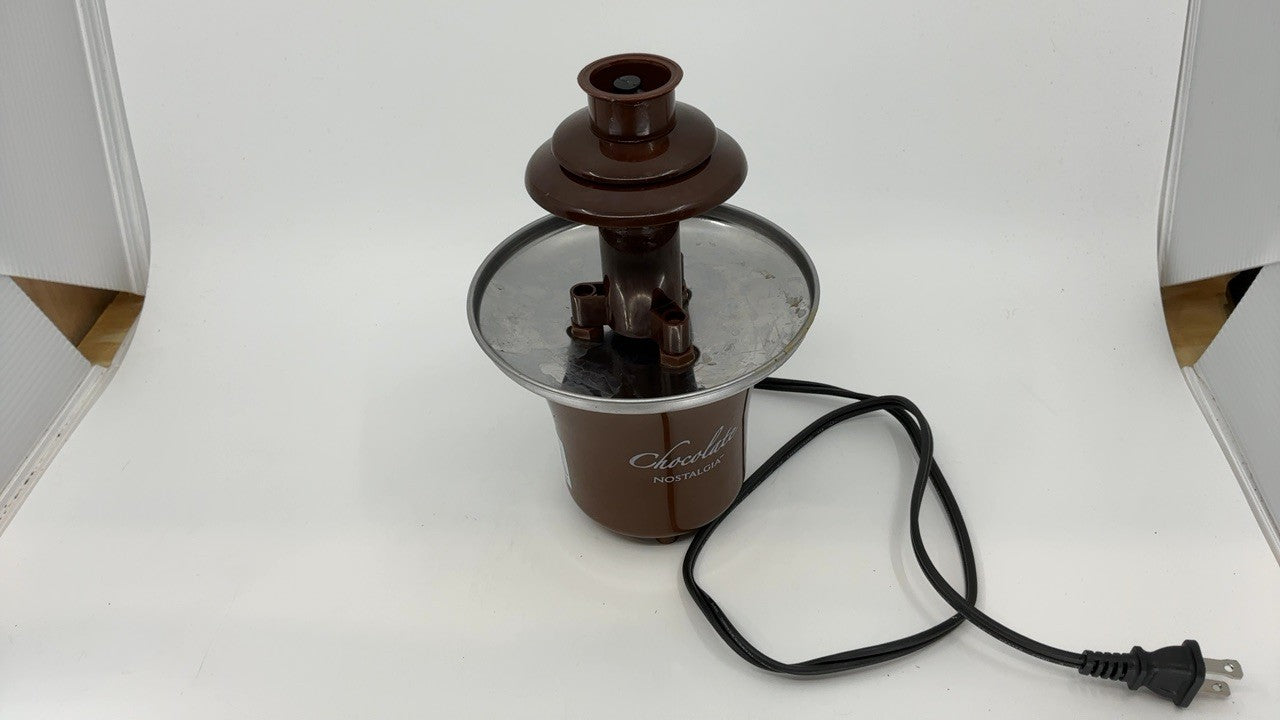 Electric Chocolate Fountain - 3 Tier, 8 Oz, Brown - Dips for Parties