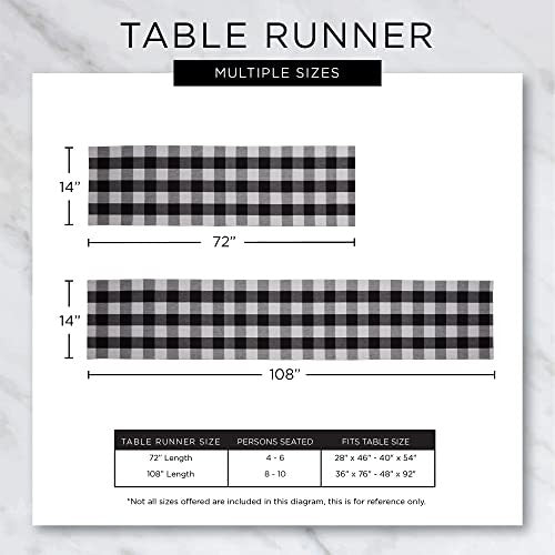 Farmhouse Braided Stripe Table Runner 15x72 Cool Gray, Fringe Included