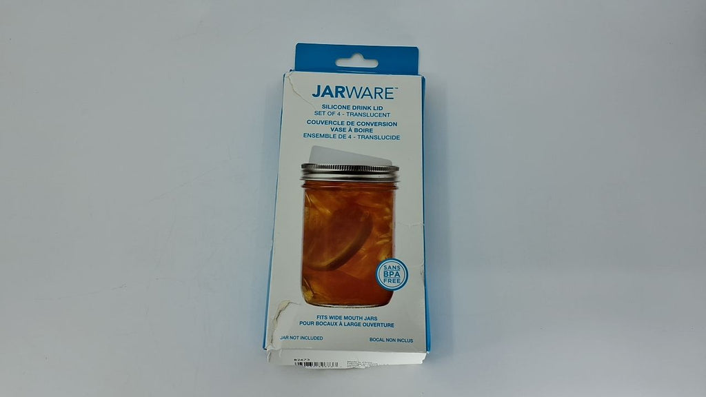 Jarware Translucent 82673 Wide Mouth Drink Lid, Set of 4