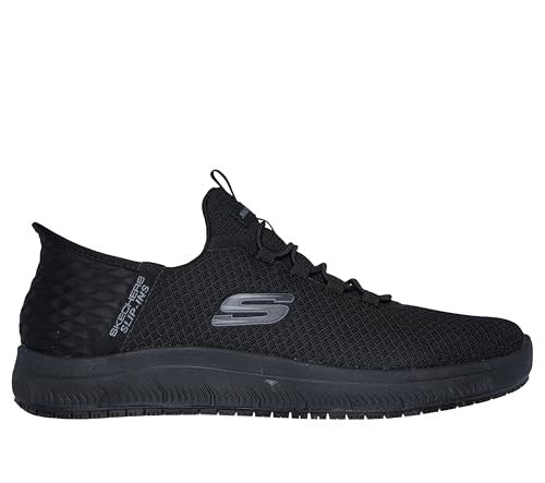 Skechers Men's Summits Colsin Sr Hands Free Slip-Ins Sneaker, Black, 14 Wide