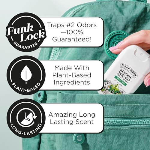 Travel Toilet Spray, 1 Fl Oz, Beach Bum Scent, Essential Oils, TSA Approved