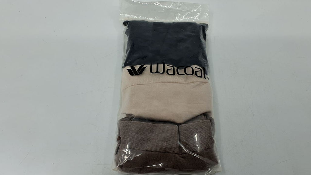 Wacoal Women's Briefs 3 Pack, Smooth Panty, XXL, Rose Dust, Black