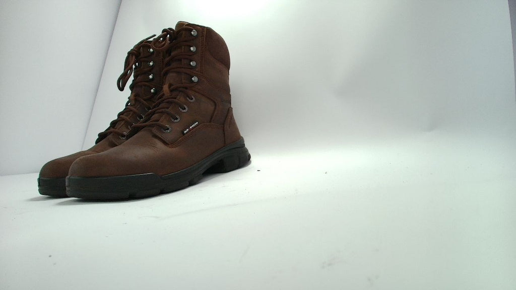 Wolverine Men's DuraShocks SR Icon Waterproof 8" Construction Boot, Dark Brown,7
