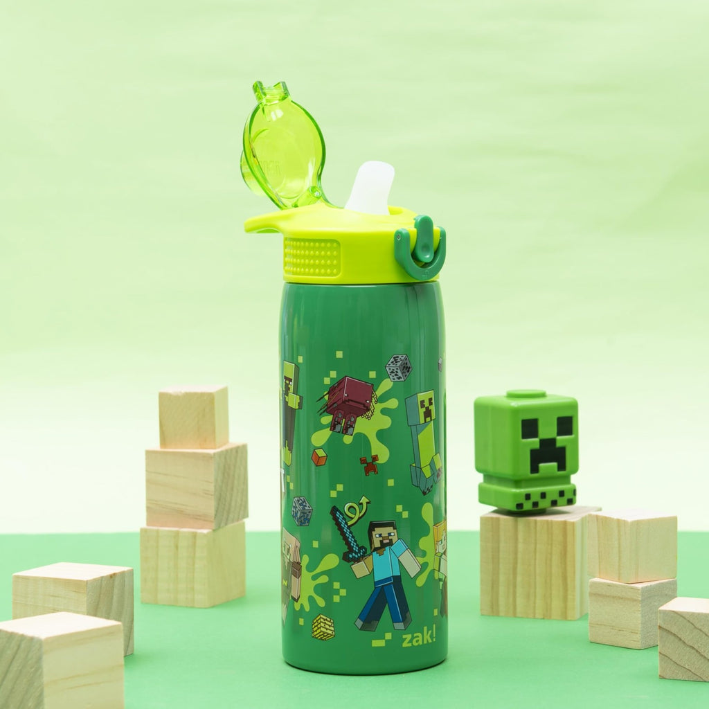 Minecraft Kids Water Bottle 19oz Insulated Stainless Steel - Leak Proof