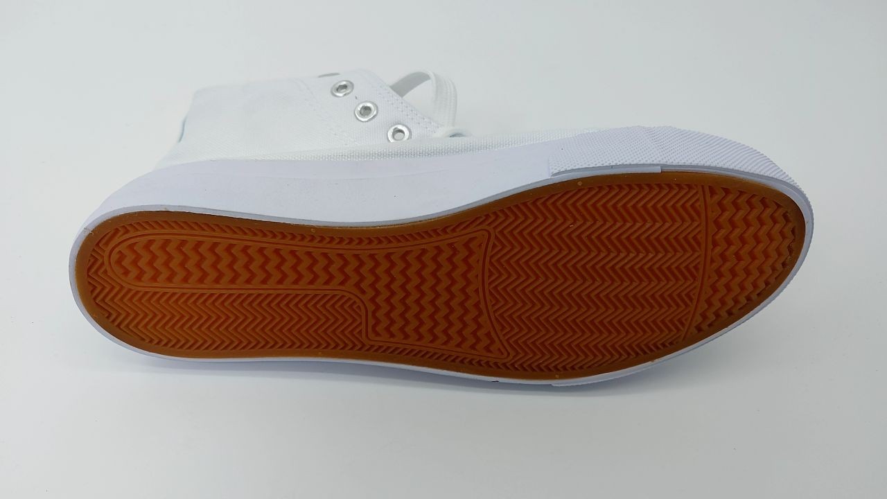 Womens Casual Tennis Walking Shoes High Top Canvas White 7.5