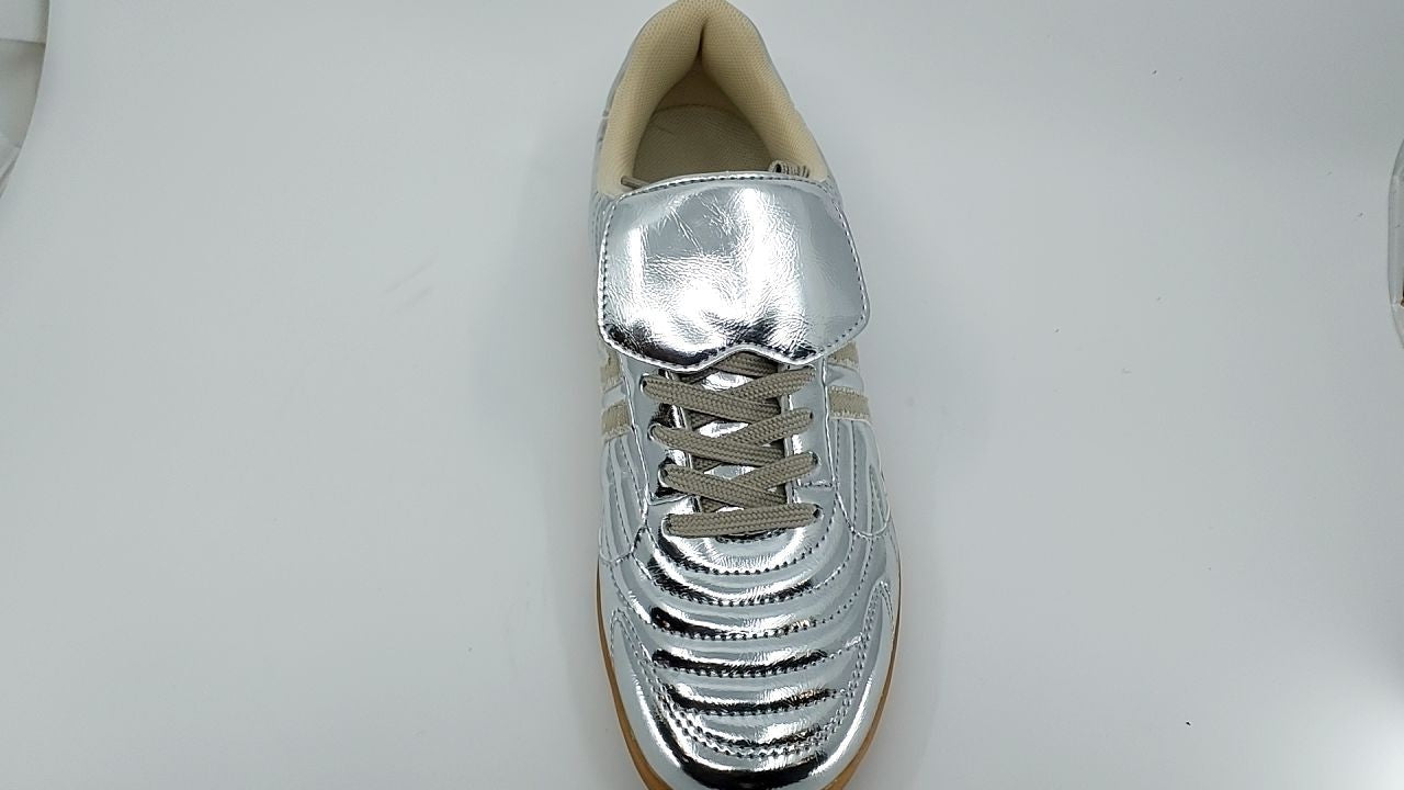 Steve Madden Women's Madrid Sneaker, Silver, 10