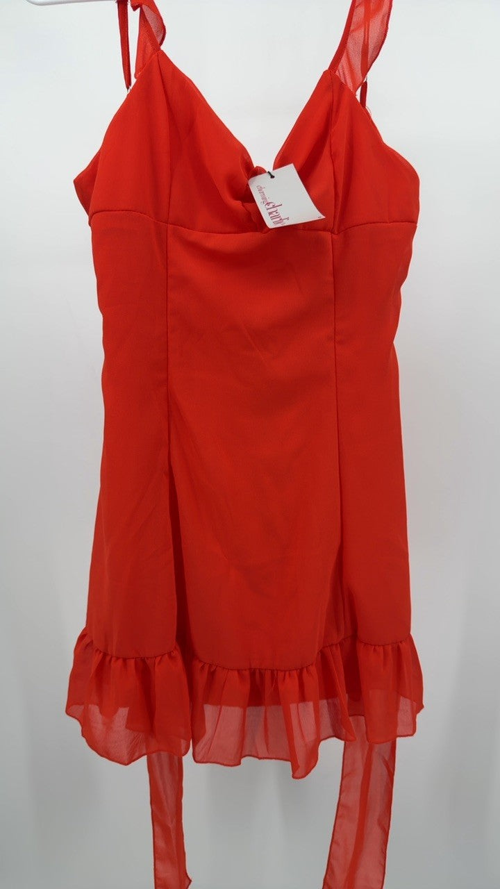 Floral Sweetheart Ruffled Cami Mini Dress