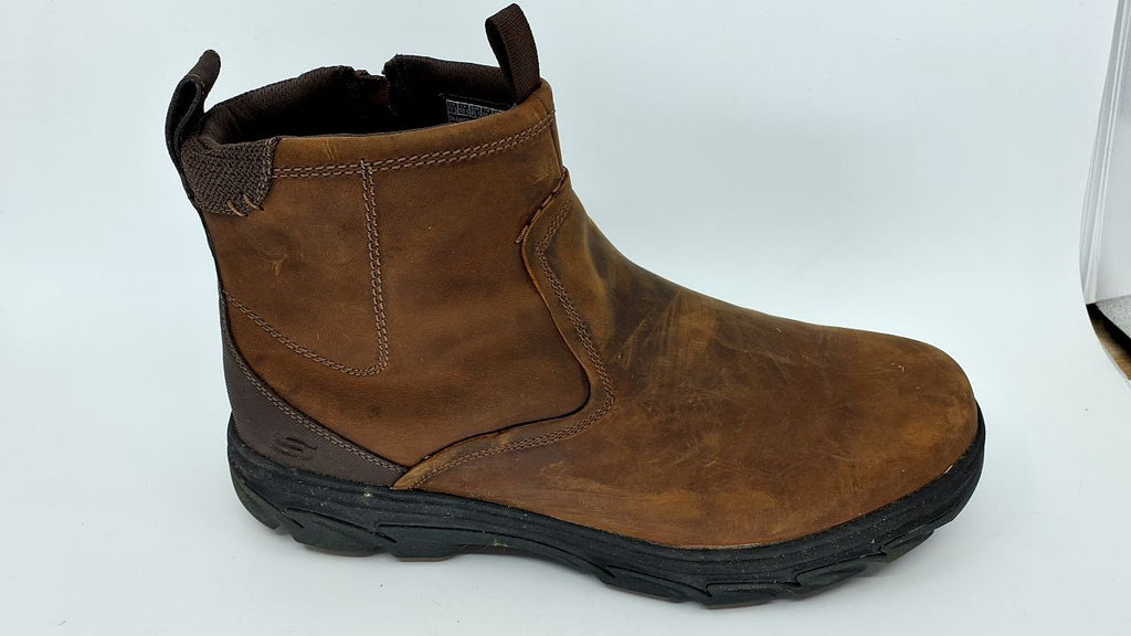 Skechers Resment-Korver Chelsea Hiking Boot 11.5 X-Wide Dark Brown