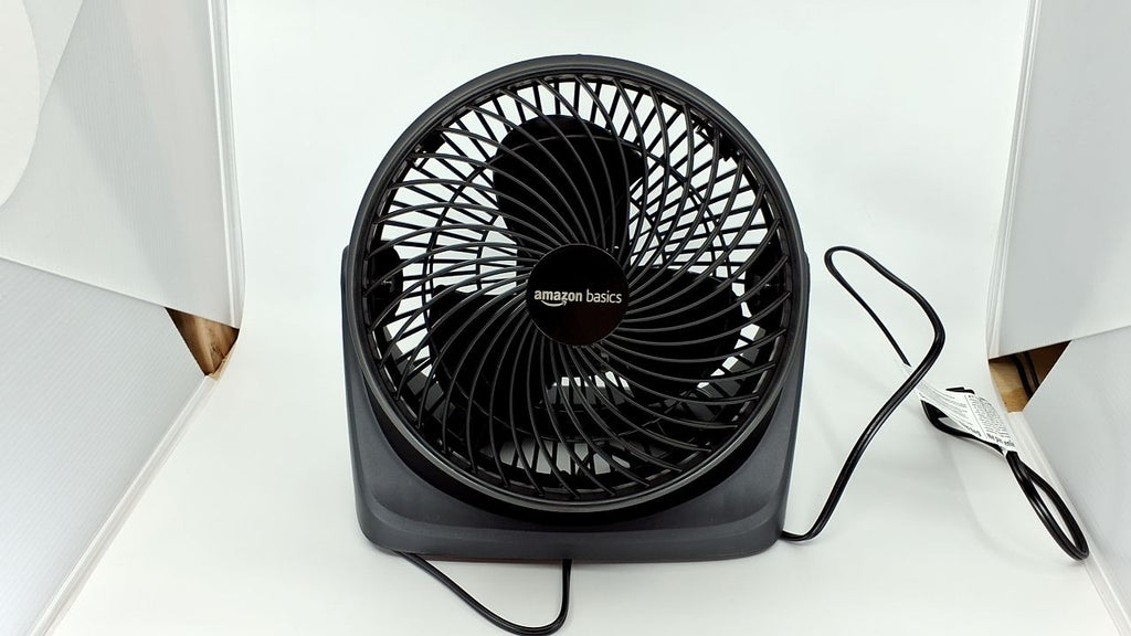 Amazon Basics 3 Speed Air Circulator Desk Fan, Black, 11.1x6.3x10.9 in