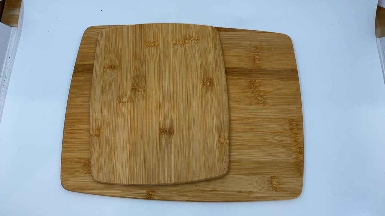 4-Piece Bamboo Cutting Board Set w/ Reversible Charcuterie Boards