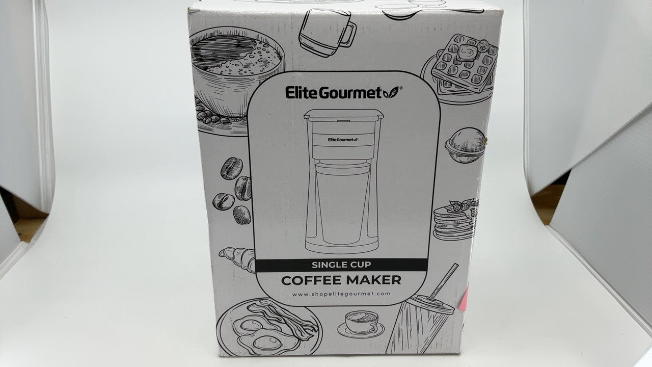 Elite Gourmet EHC114 Single Serve Coffee Maker w/ 14Oz Travel Mug, Black