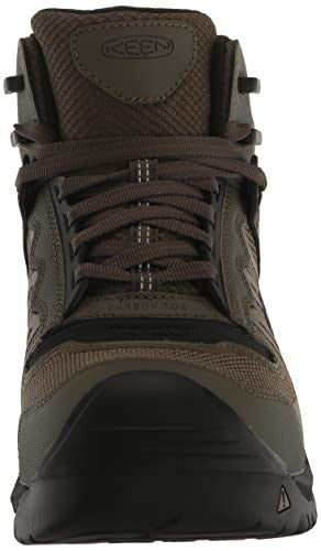 KEEN Reno Mid Waterproof Athletic Work Boots 11W Composite Toe Dark Olive