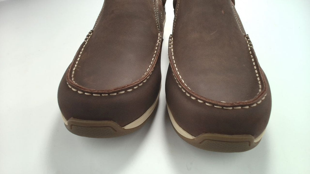 Dunham Men's Waves Loafer, Dark Brown Leather, 10.5 XX-Wide