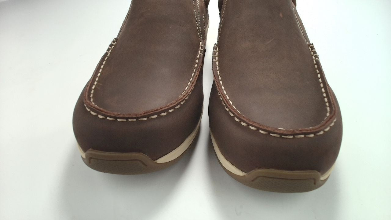 Dunham Men's Waves Loafer, Dark Brown Leather, 10.5 XX-Wide