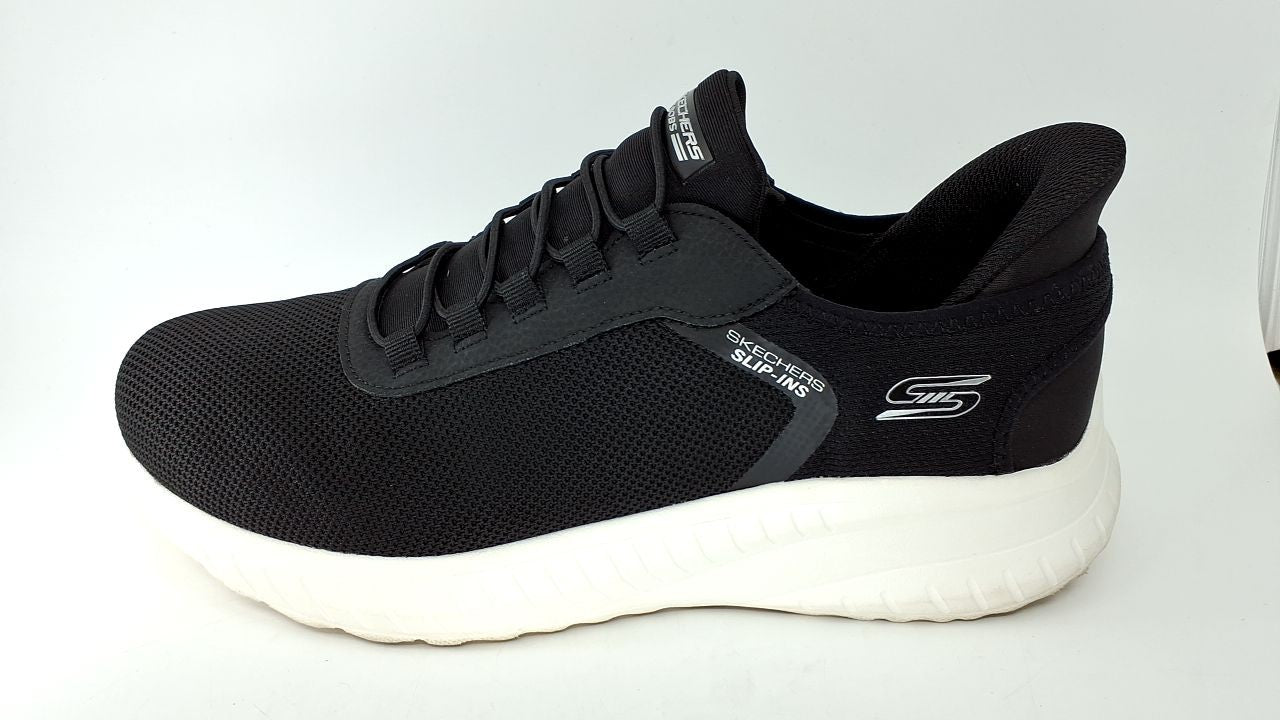 Skechers Men's Hands Free Slip-ins Bobs Squad Chaos - Daily Hype, Black, 10.5