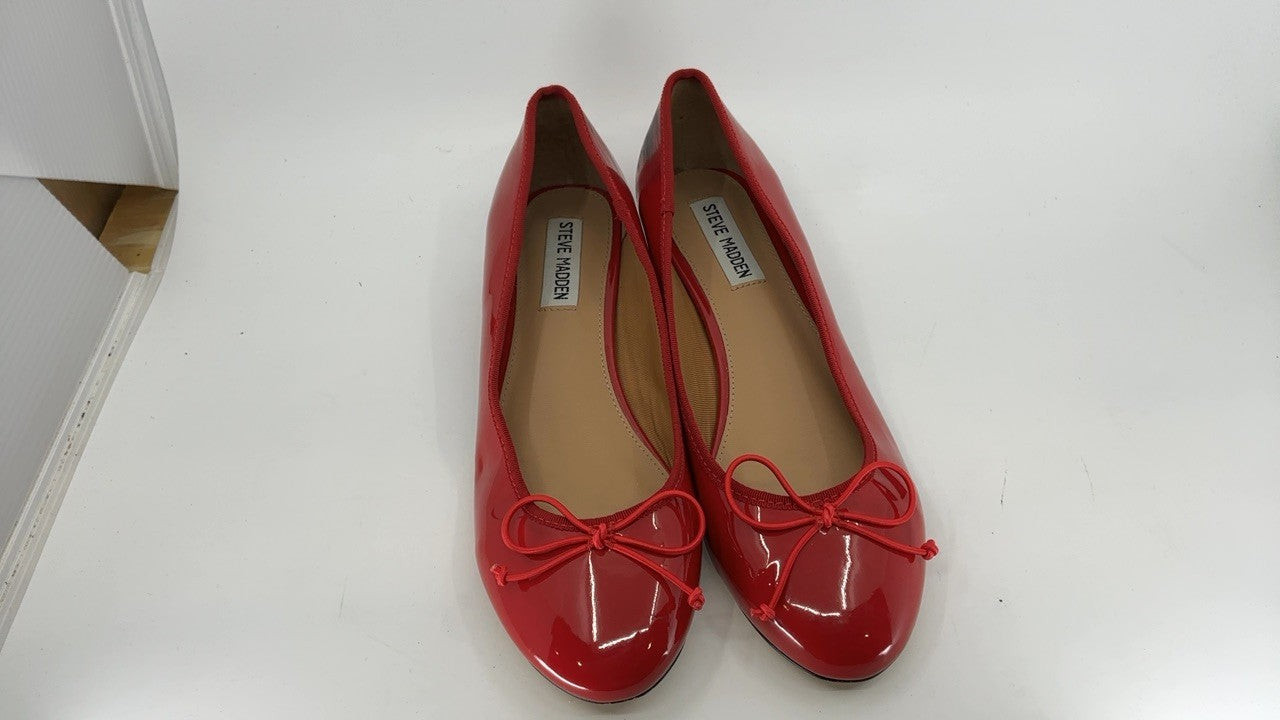 Steve Madden Women's Cherish Pump, Red Patent, 9