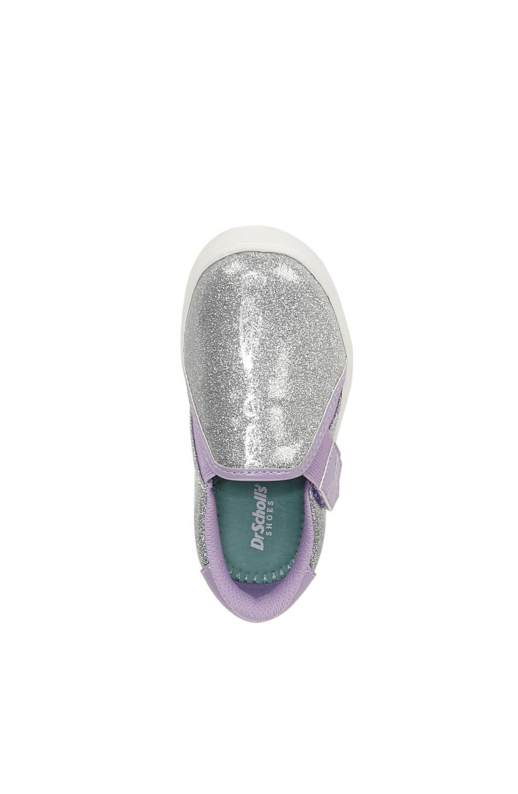 Dr. Scholl's Infant Madison Toddler Slip On Sneaker Silver Grey Glitter 7 M