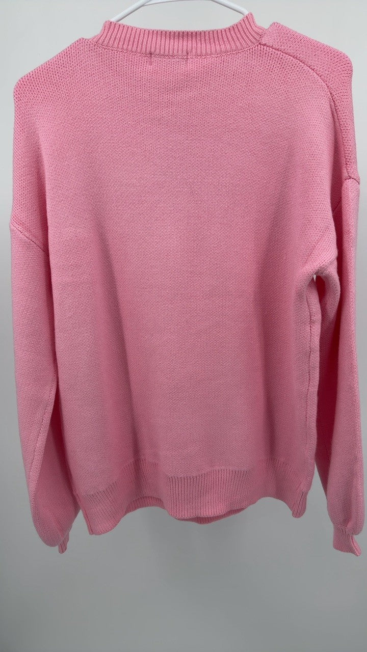 Bow Round Neck Long Sleeve Sweater
