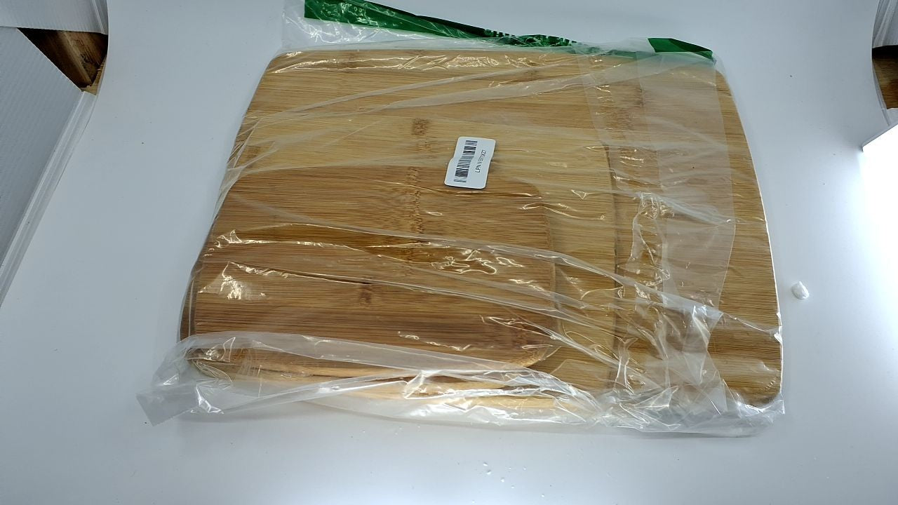 Durable Bamboo Cutting Boards, 4-Piece Reversible Charcuterie Set
