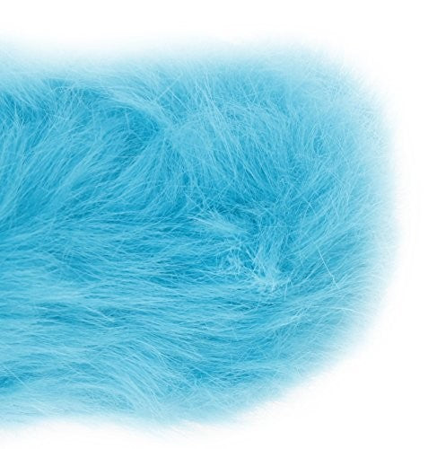 Ellie Shoes Women's 500-Fuzz Boot, Blue, 9 US/9 M US