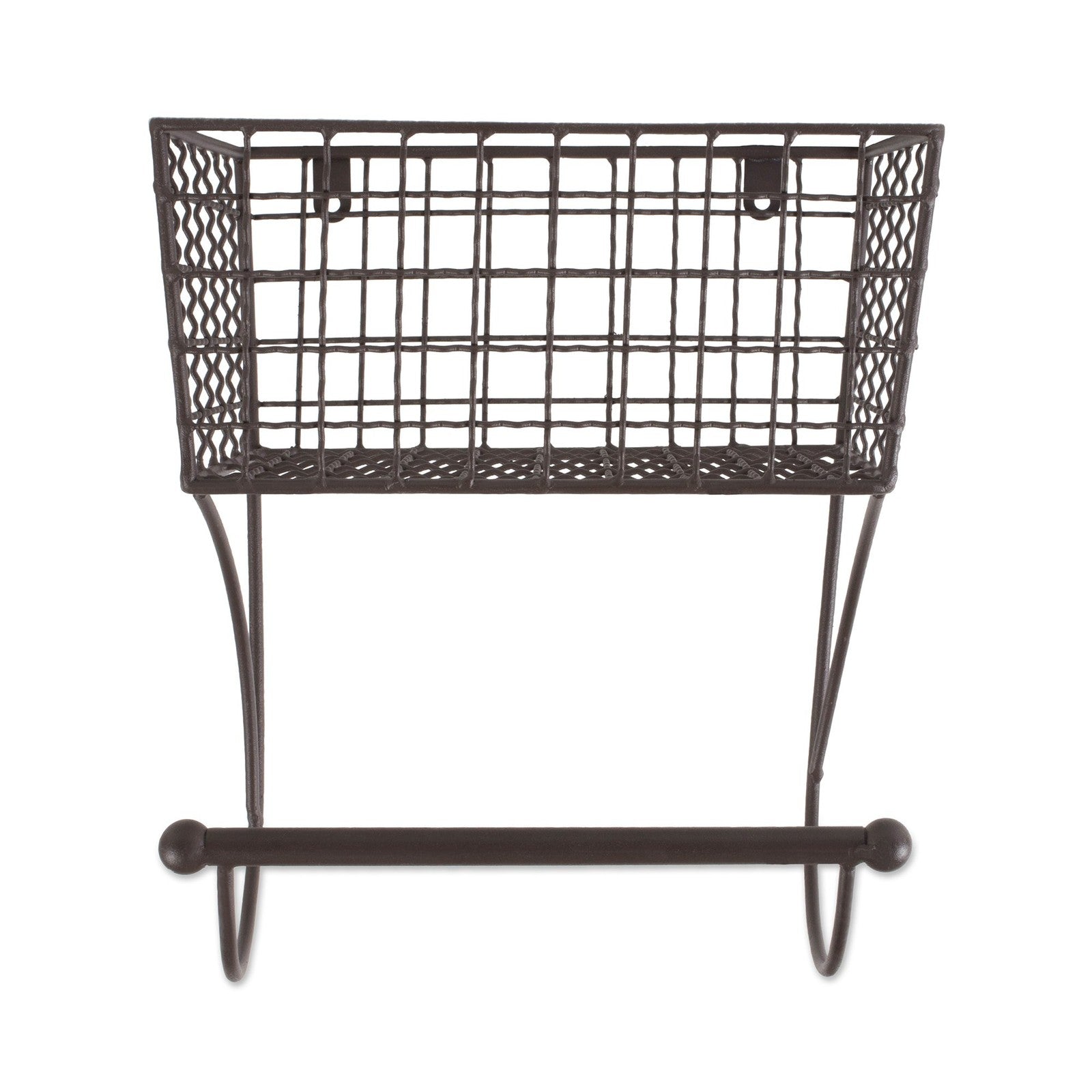 DII Rustic Farmhouse Bathroom Décor, Metal Storage, Small Towel Bar, Rustic