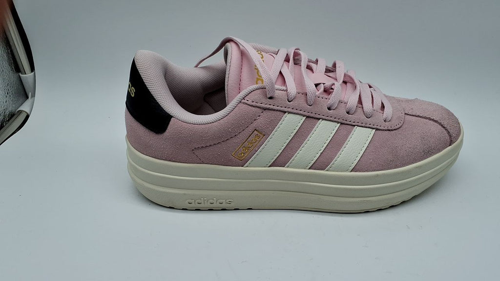 adidas Women's VL Court Bold, Clear Pink/White/Black, 6.5