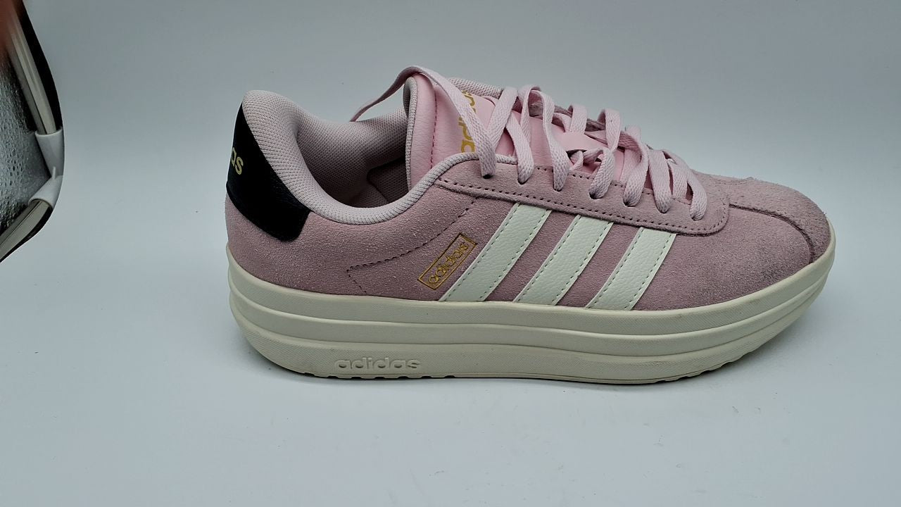 adidas Women's VL Court Bold, Clear Pink/White/Black, 6.5