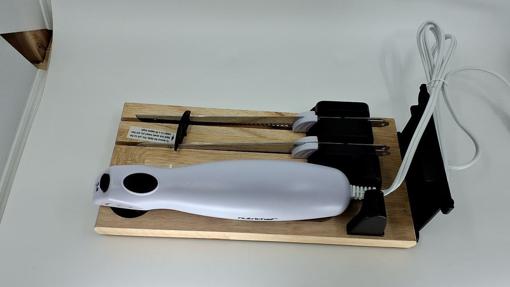 NutriChef 5in Electric Carving Knife for Thanksgiving & Food Slicing