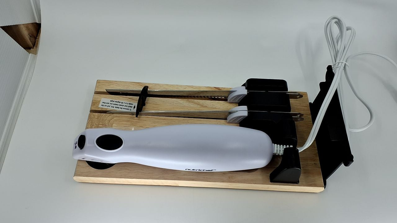 NutriChef 5in Electric Carving Knife for Thanksgiving & Food Slicing