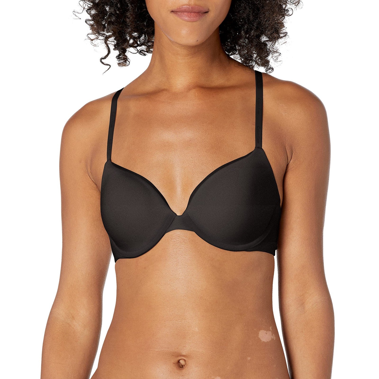 Calvin Klein 32D Women's Black Bra - Lightly Lined, Convertible Strap