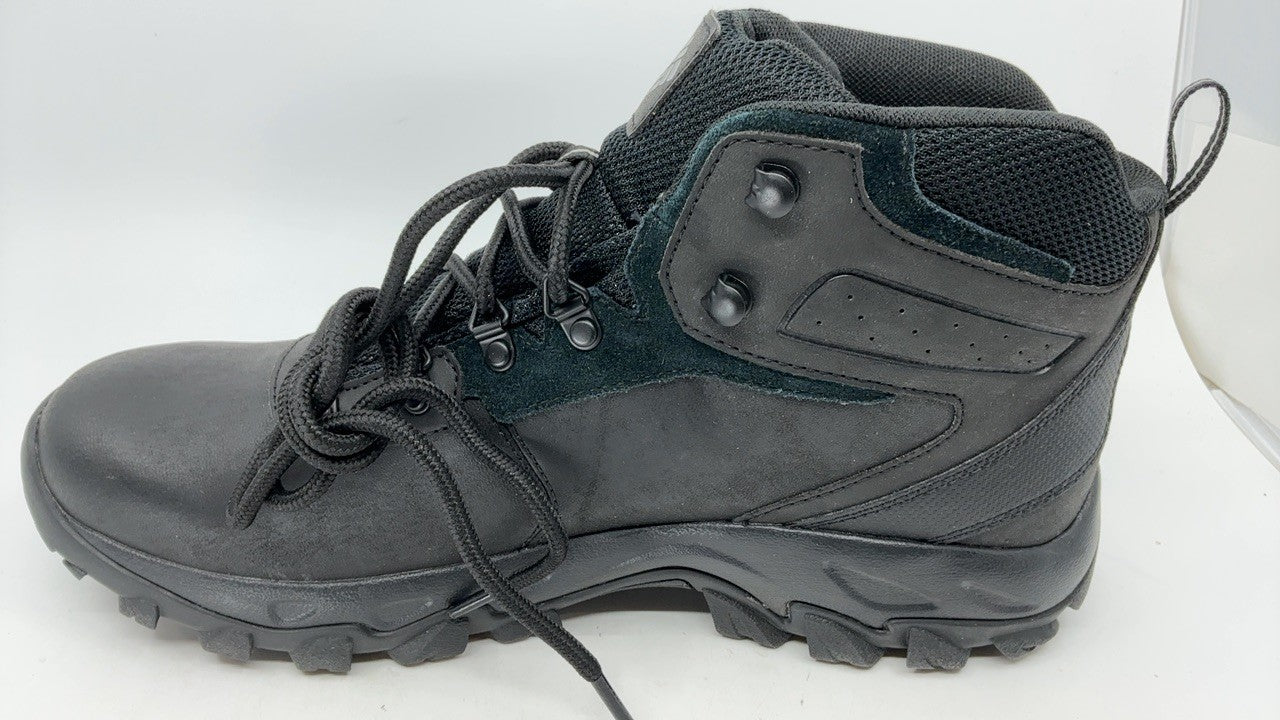 Columbia Mens Newton Ridge Plus II Waterproof Hiking Boot, Black/Black, 11.5
