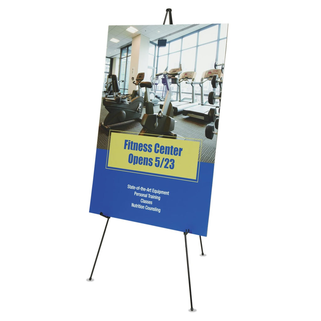 Quartet Portable Easel, 63in Adjustable Height, Supports Lightweight Items