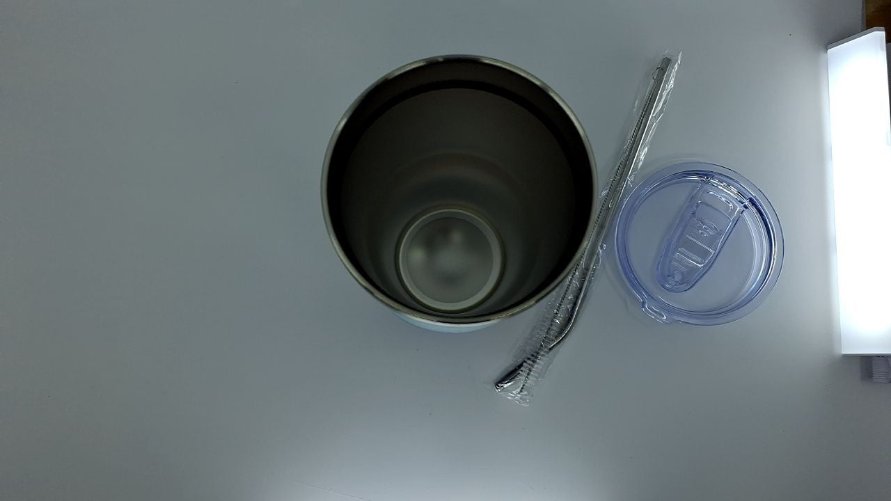 30oz Color Block Tumbler, Stainless Steel, Insulated w/ Lid & Straw