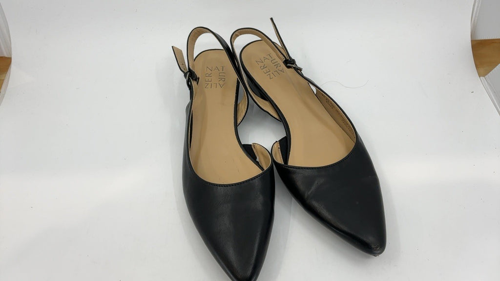 Naturalizer Women's Banks Slingback Pump, Black Leather, 9