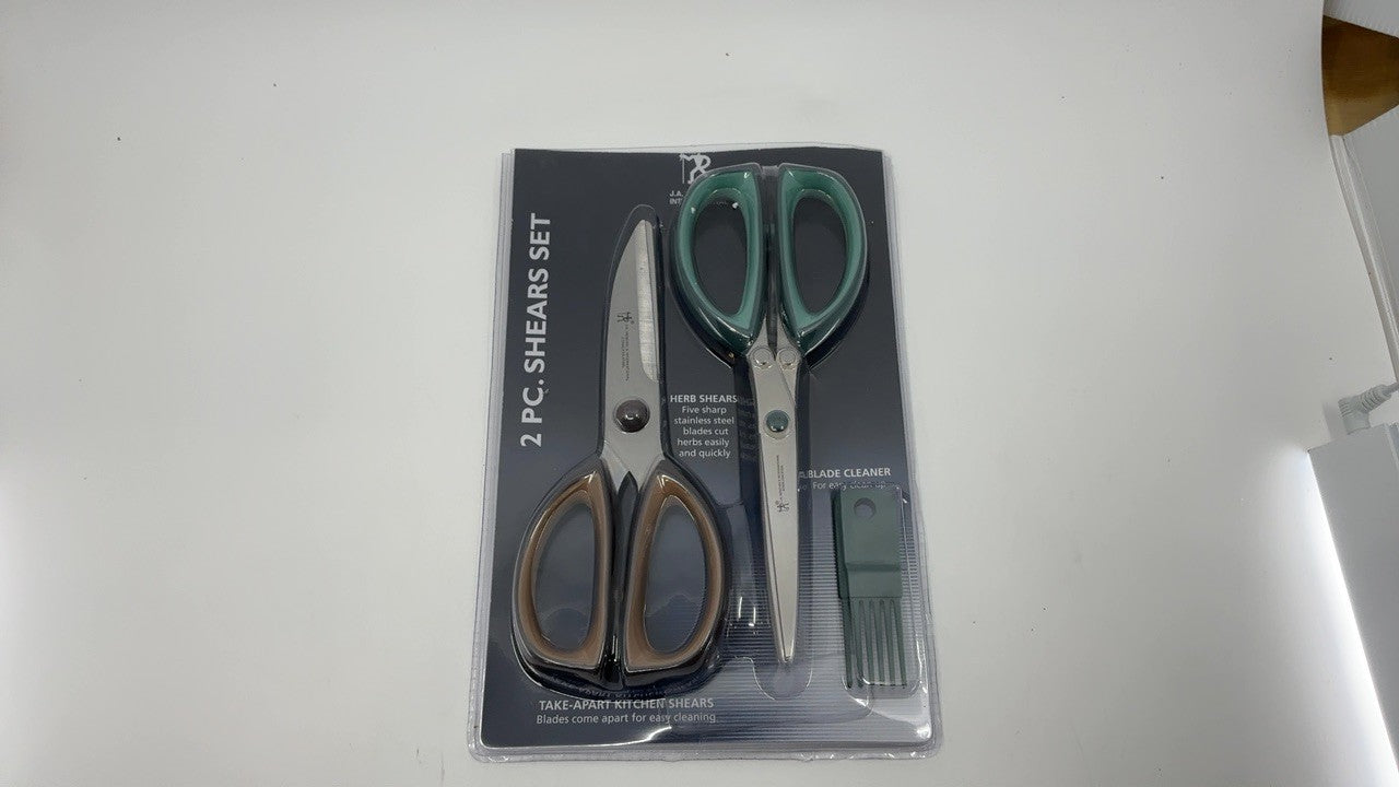 Heavy Duty Henckels Kitchen Shears, 2-Pc Set, Take Apart, Dishwasher Safe