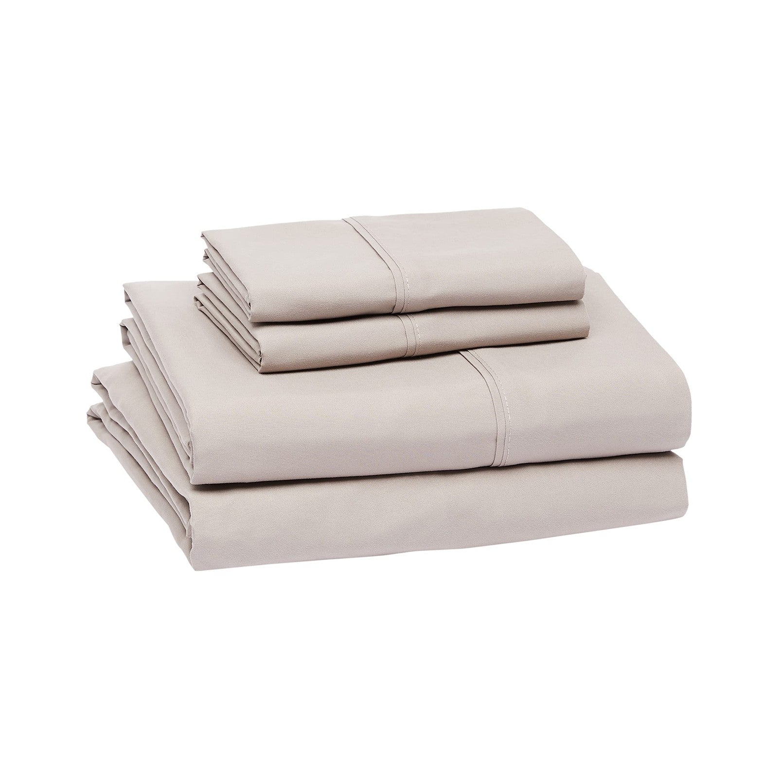 Lightweight King Microfiber Sheet Set, 4 Pieces, Taupe, Deep Pockets