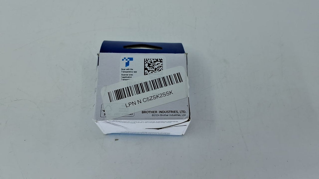 Brother P-Touch Btag131 Label Tape 1/2in x 13.1ft Black on Clear