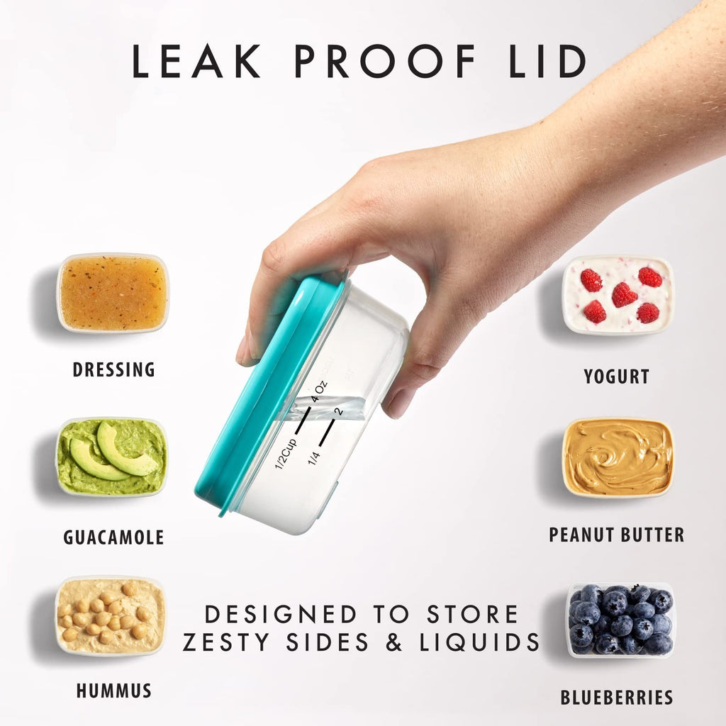 Fit & Fresh 1/2-Cup Snack Set, 5PK Leakproof Containers, Multicolor