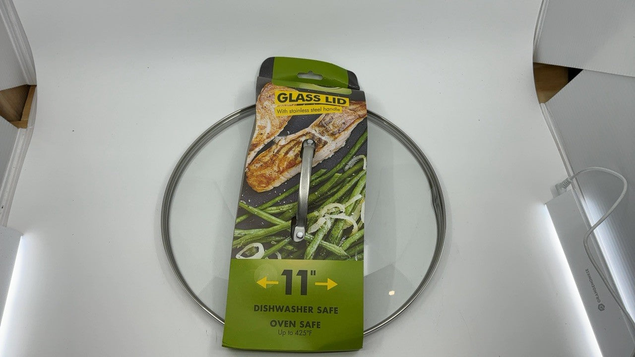 GreenPan Glass Lid with Stainless Steel Handle, 11"