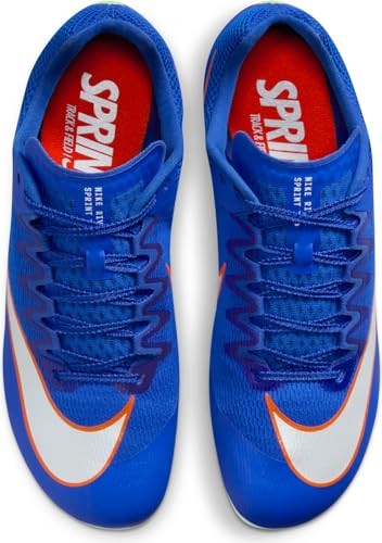 Nike Rival Sprint Spikes DC8753-401 Size 6.5 Men / 8 Women Racer Blue/Lime Blast