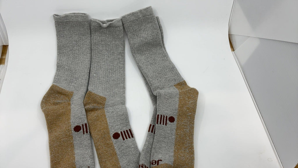 Jeep Men's OTC Cushioned Cotton Socks 2 Pair Pack Gray Size 12-15