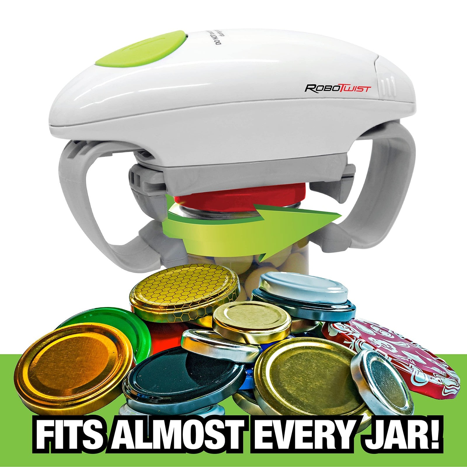 Robotwist Handsfree Jar Opener, Deluxe, Ideal for Seniors & Arthritis