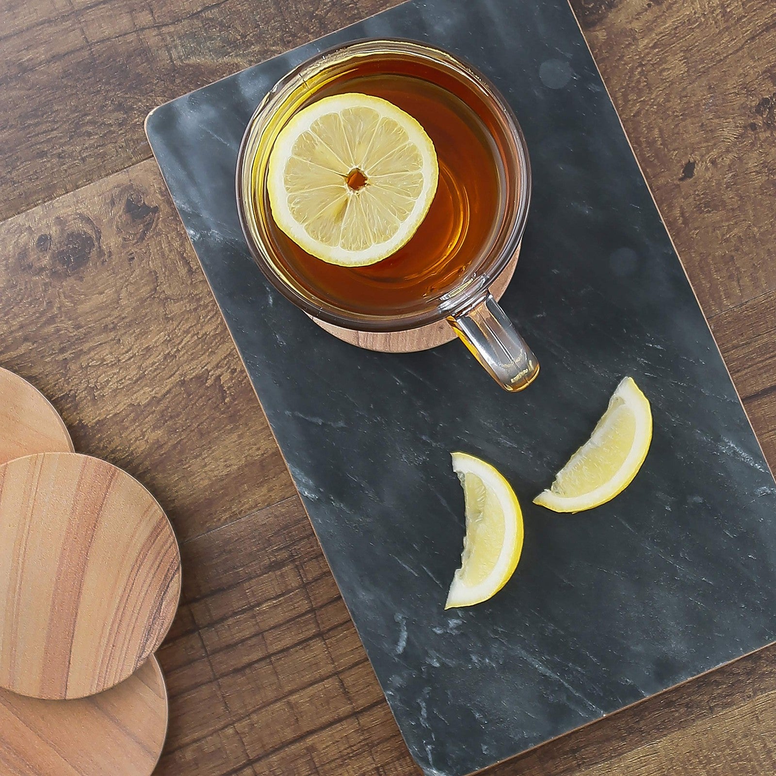 4 Pack Cinnabar Sandstone Coasters, Unique Patterns, 4.25 in