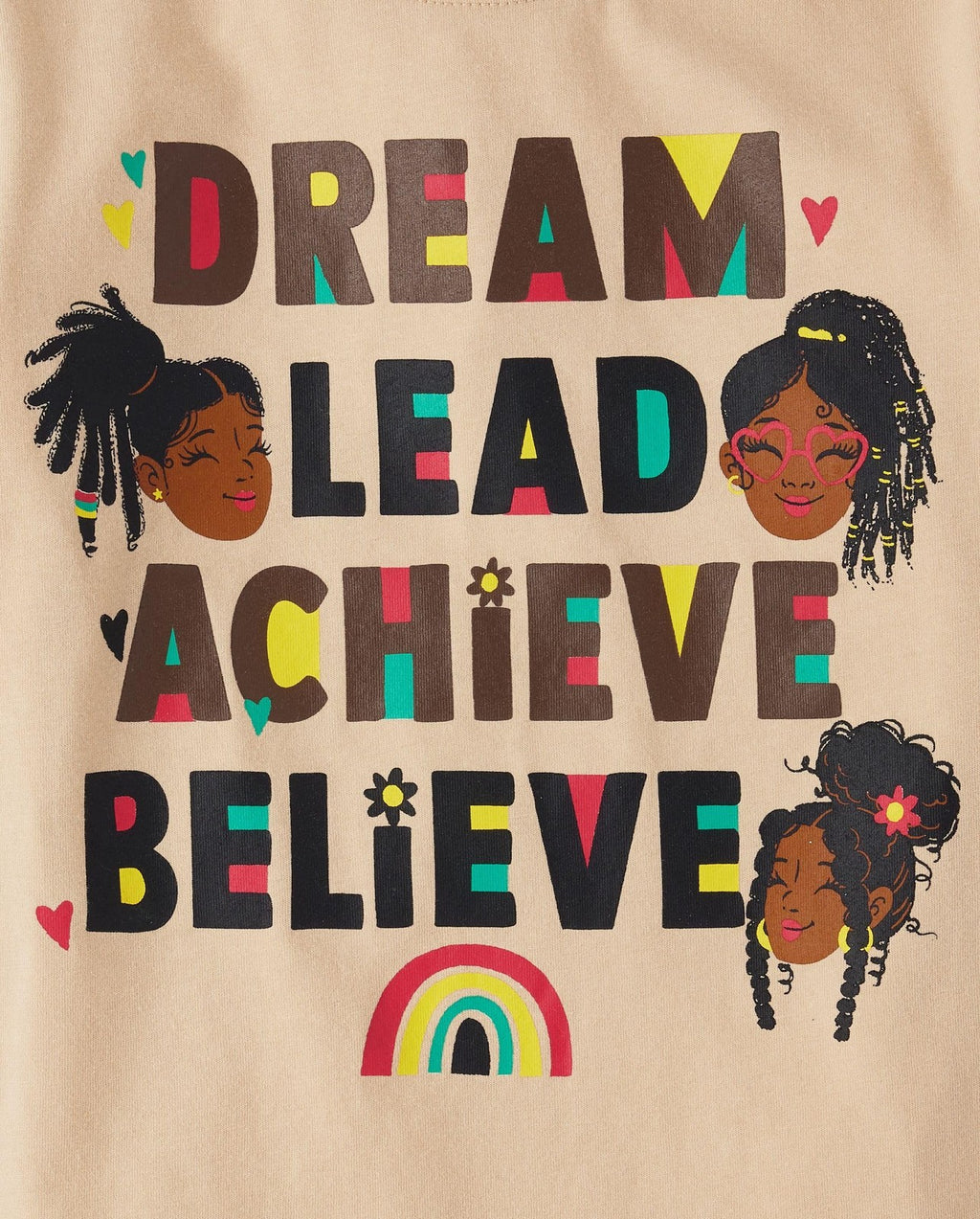 3-Pack Girls' Short Sleeve Tees, Medium, Kindness & Equality Graphics