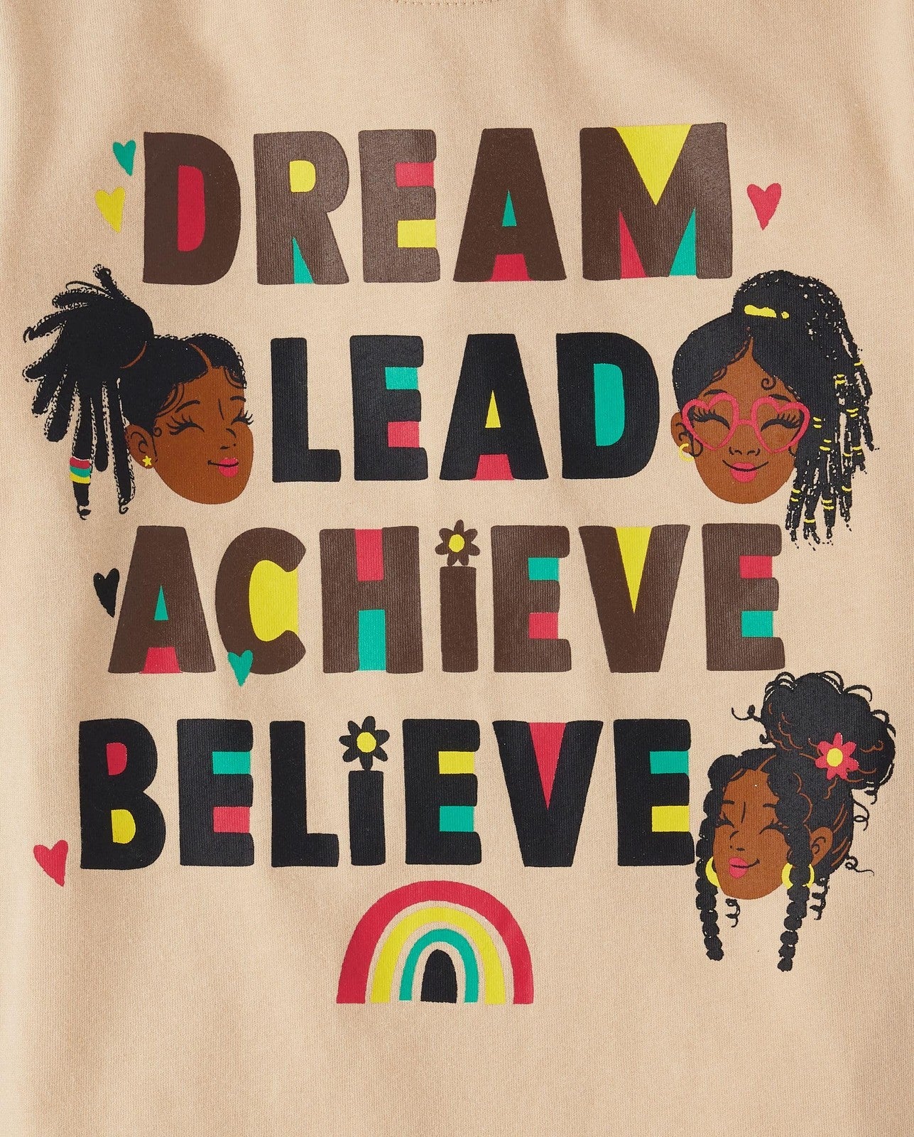 3-Pack Girls' Short Sleeve Tees, Medium, Kindness & Equality Graphics