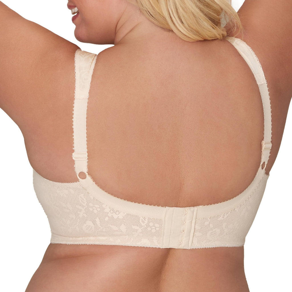 Playtex 18 Hour Wireless Bra 44D, Natural Beige, 4-Way TruSupport