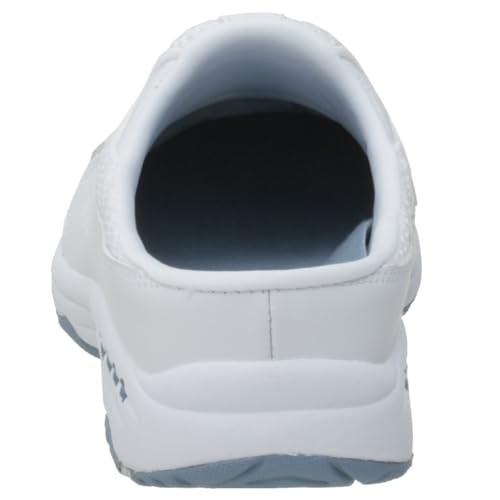 Easy Spirit womens Traveltime Mule, White 130, 11 Wide US