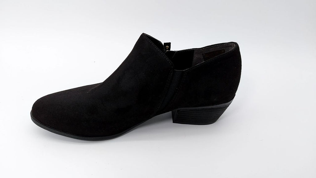 Dr. Scholl's Shoes Women's Brief Ankle Boot, Black Microfiber Suede, 10 W US