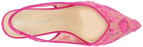 Betsey Johnson Women's Nikki Pump, Fuchsia, 8